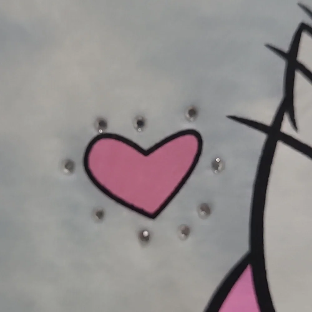 DISNEY GIRLS ARISTOCATS MARIE BLUE AND WHITE GRAPHIC TEE SHIRT SIZE M7/8 NEW - Picture 4 of 4